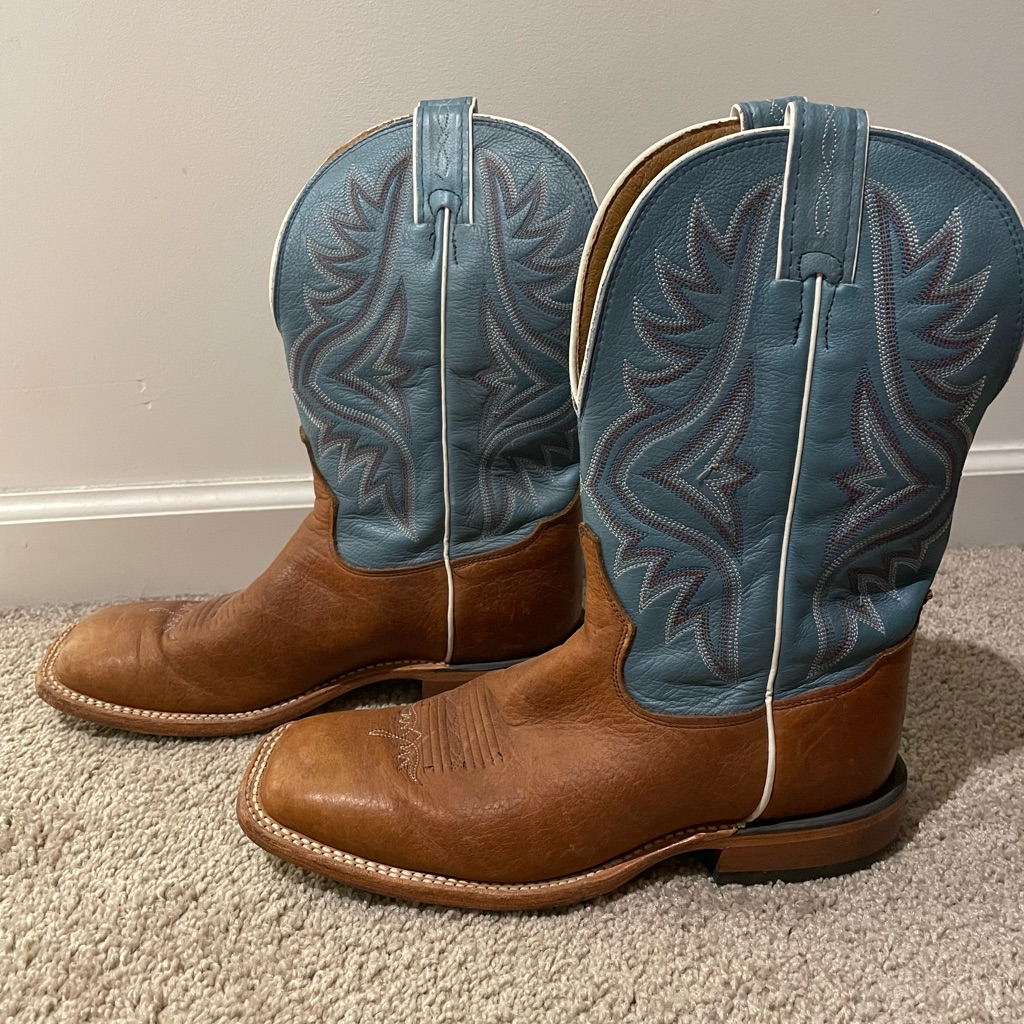 Tony Lama Men’s Americana Western Boots - Broad Square Toe